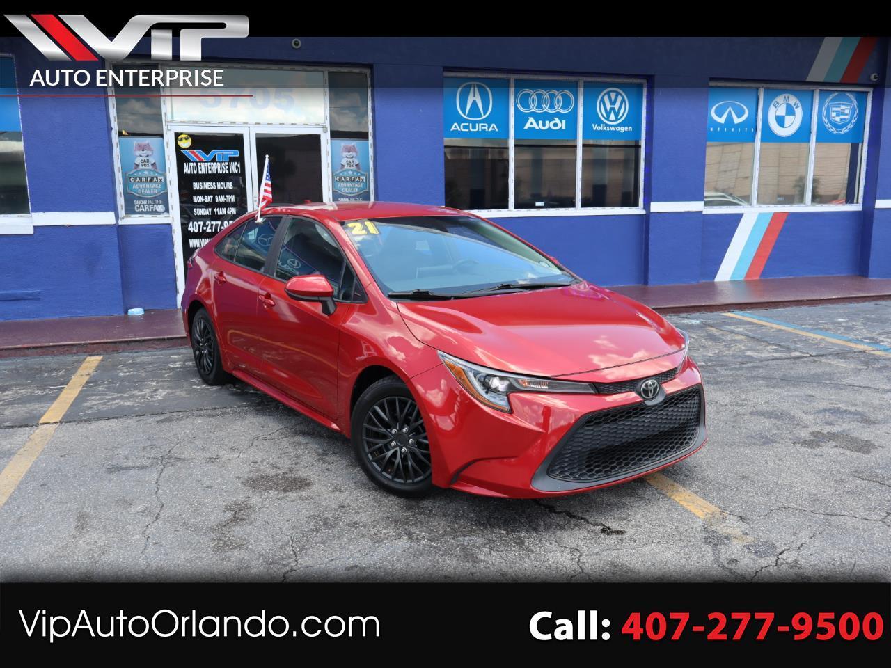 Red 2021 Toyota Corolla Sedan Front-Wheel Drive Automatic