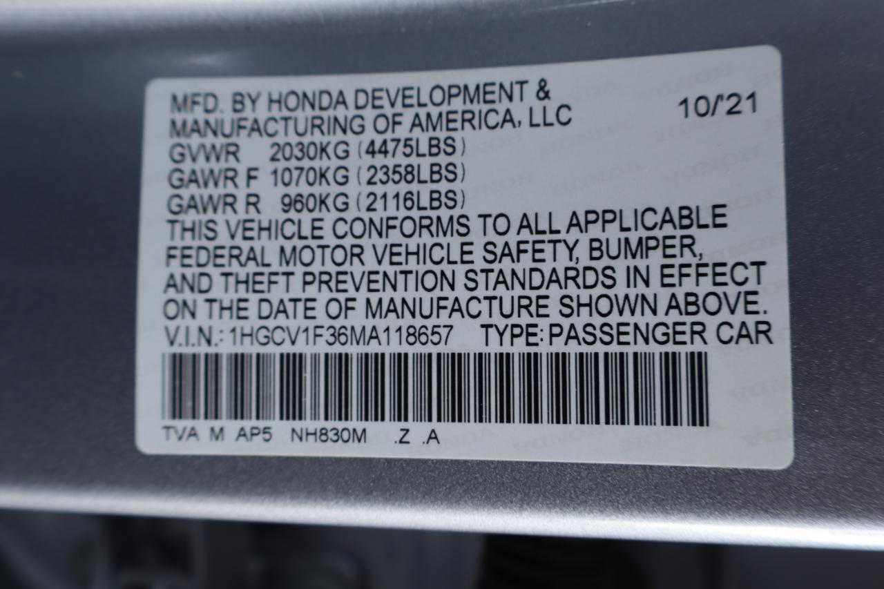 Honda Accord Sedan Sport 1.5T CVT 2021