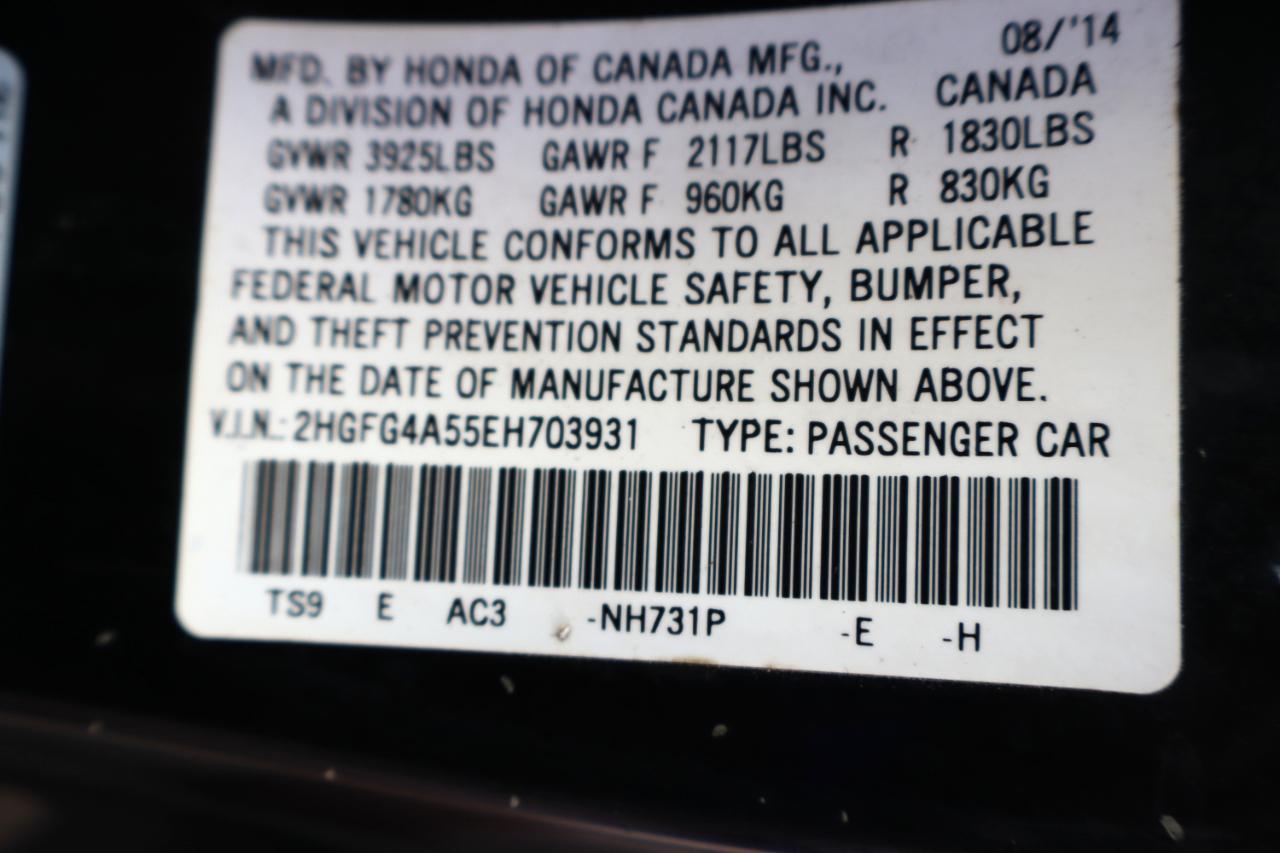 Honda Civic Coupe 2dr Man Si 2014