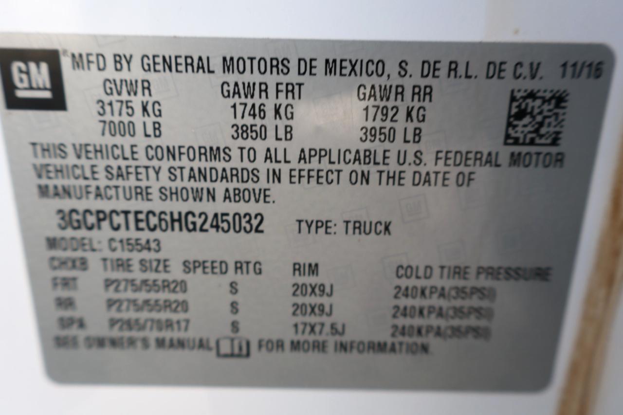 Chevrolet Silverado 1500 2WD Crew Cab 143.5" High Country 2017