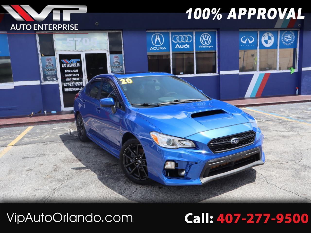 Blue 2020 Subaru WRX Sedan All-Wheel Drive Manual