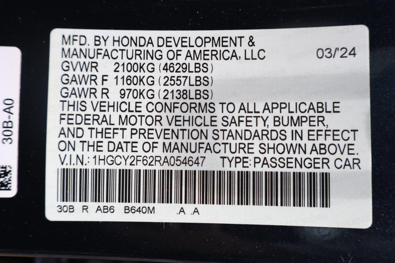 Honda Accord Hybrid EX-L Sedan 2024