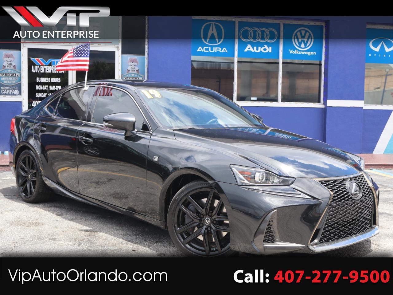 Black 2017 Lexus IS Sedan Rear-Wheel Drive Automatic