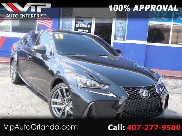 Black 2017 Lexus IS Sedan Rear-Wheel Drive Automatic