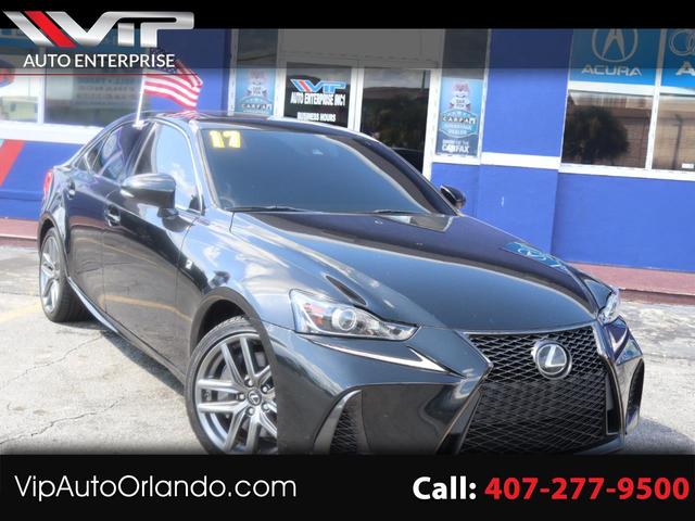 Black 2017 Lexus IS Sedan Rear-Wheel Drive Automatic