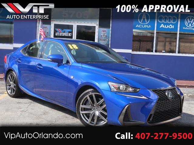 Blue 2018 Lexus IS Sedan Rear-Wheel Drive Automatic