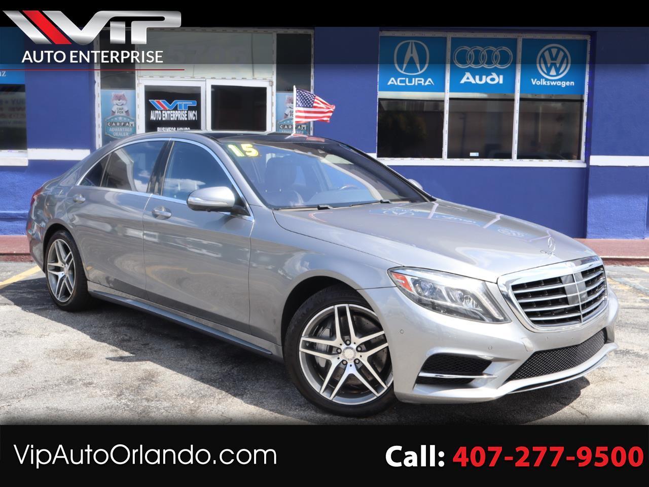 Gray 2015 Mercedes-Benz S-Class Sedan All-Wheel Drive Automatic