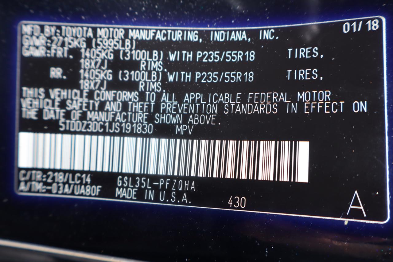 Toyota Sienna Limited Premium AWD 7-Passenger (Natl) 2018