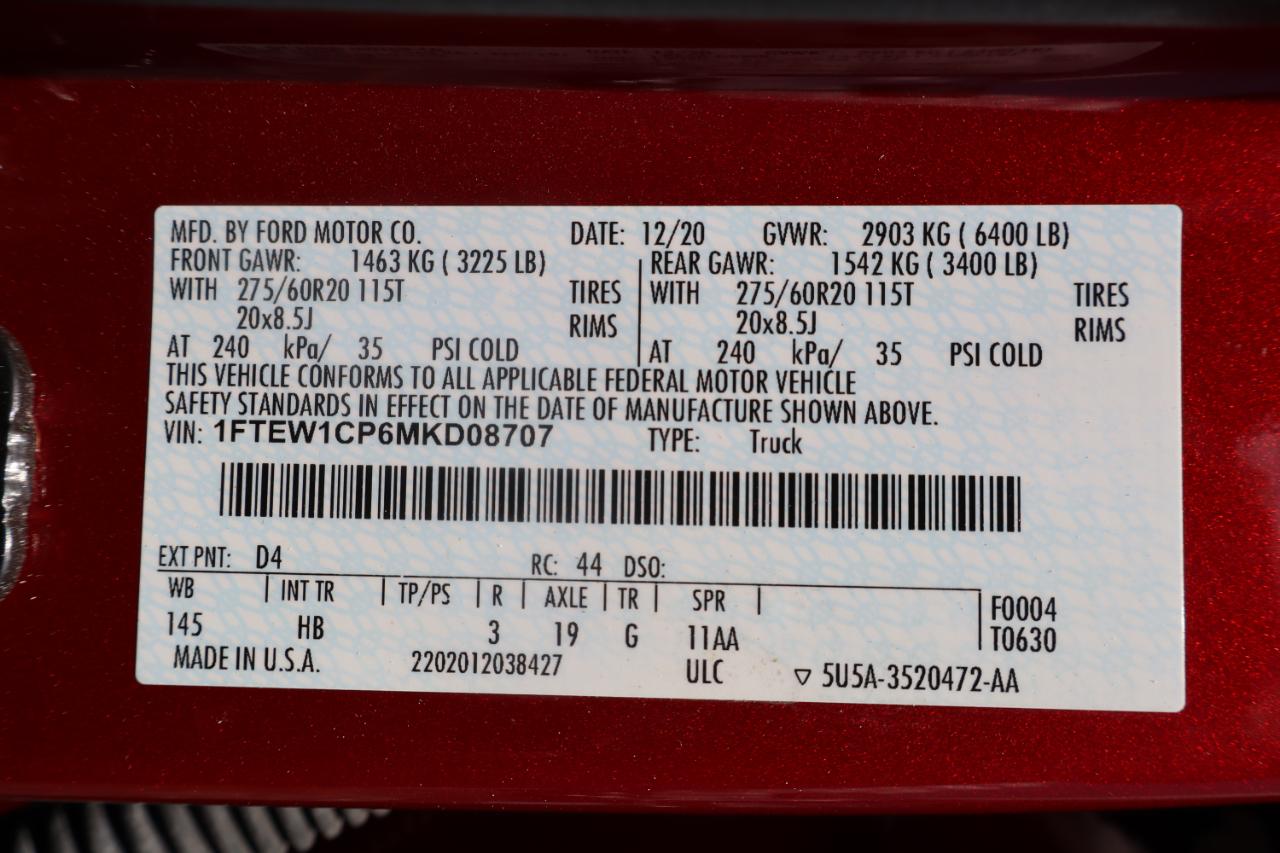 Ford F-150 Lariat 2WD SuperCrew 5.5' Box 2021