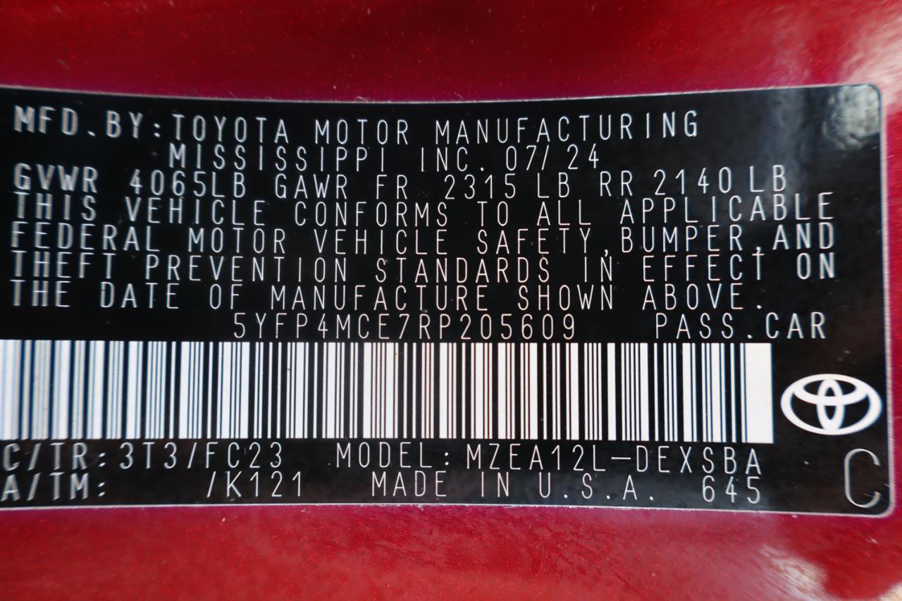 Toyota Corolla SE CVT (Natl) 2024