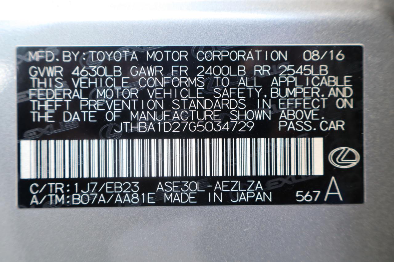 Lexus IS 200t 4dr Sdn 2016