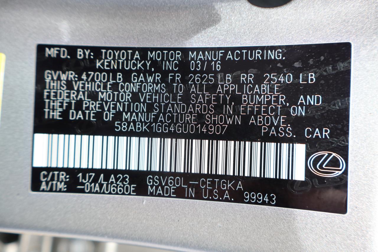 Lexus ES 350 4dr Sdn 2016