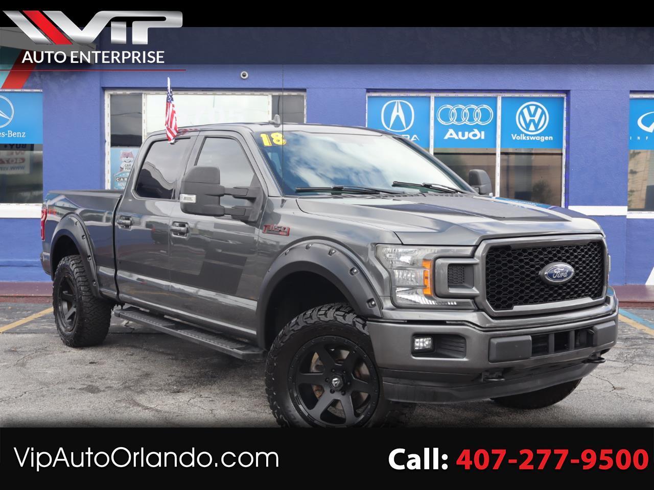 Gray 2018 Ford F-150 Pickup Truck Four-Wheel Drive Automatic