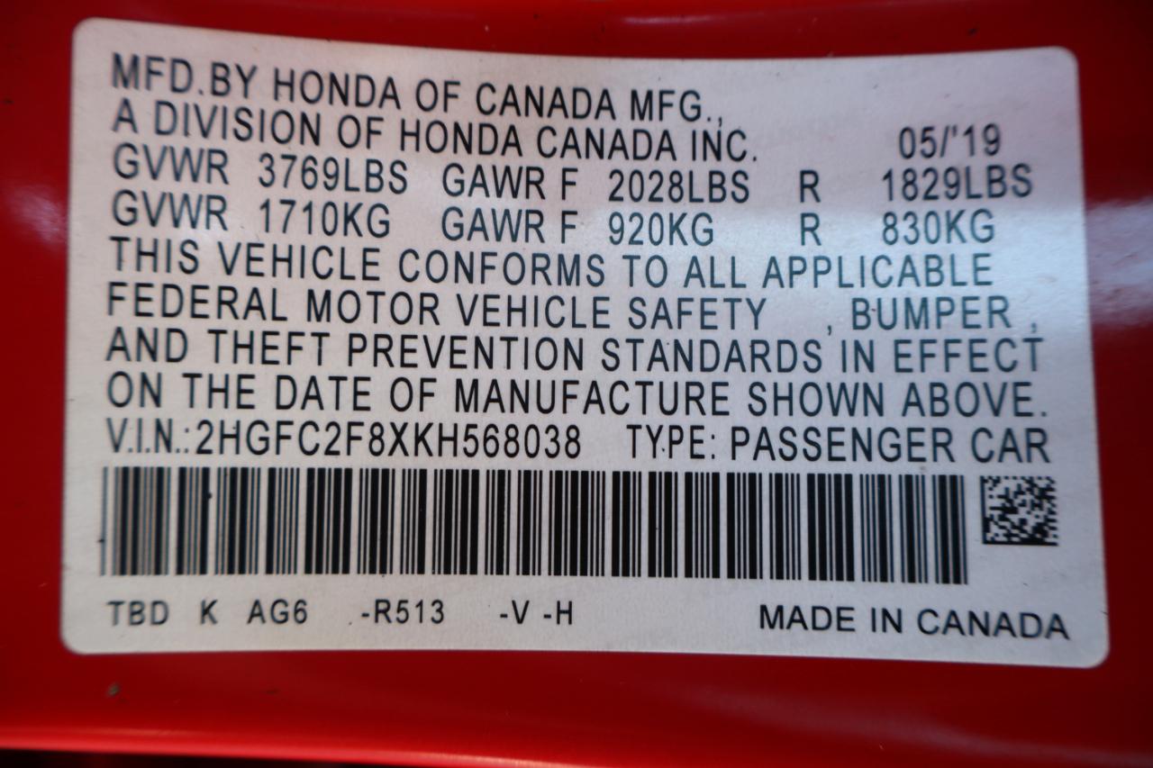 Honda Civic Sedan Sport CVT 2019