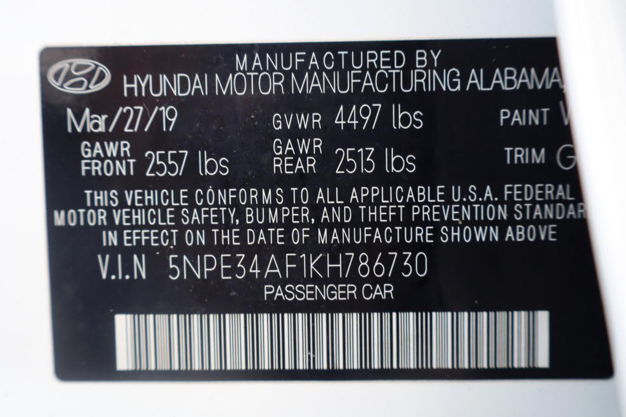 Hyundai Sonata SEL 2.4L 2019