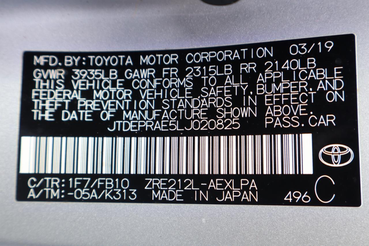 Toyota Corolla LE CVT (Natl) 2020