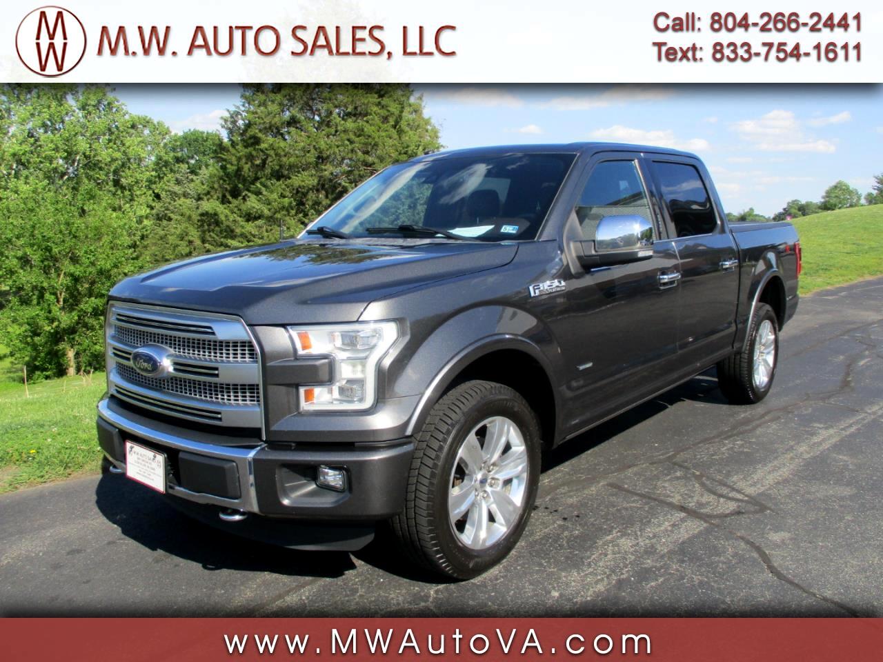 Ford F-150 Platinum SuperCrew 5.5-ft. Bed 4WD 2016