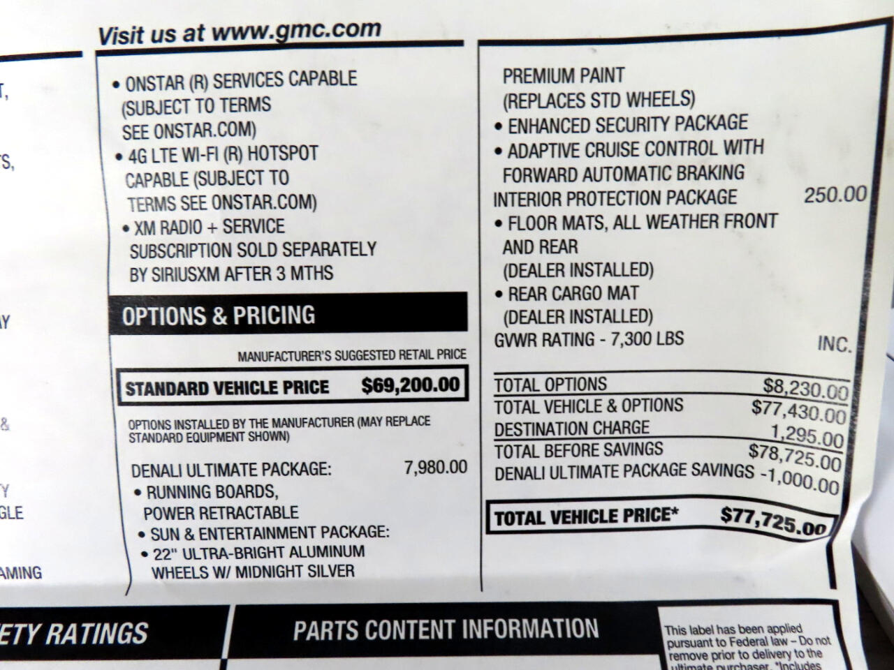 GMC Yukon Denali 4WD 2018