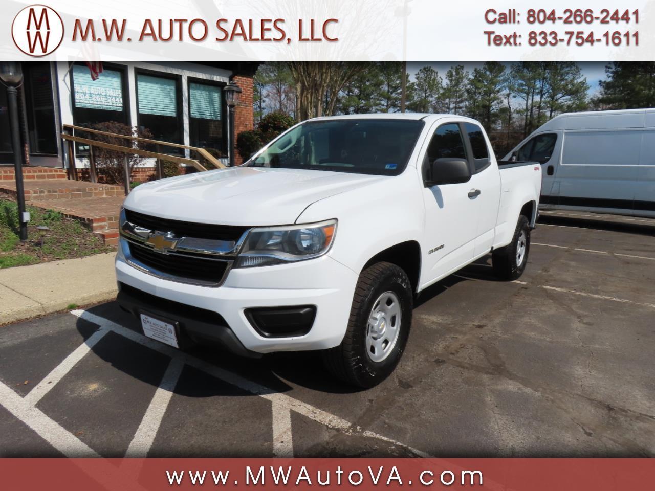 2019 Chevrolet Colorado 4WD Ext Cab 125.9" Work Truck