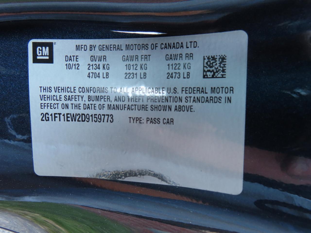 Chevrolet Camaro 2SS Coupe 2013