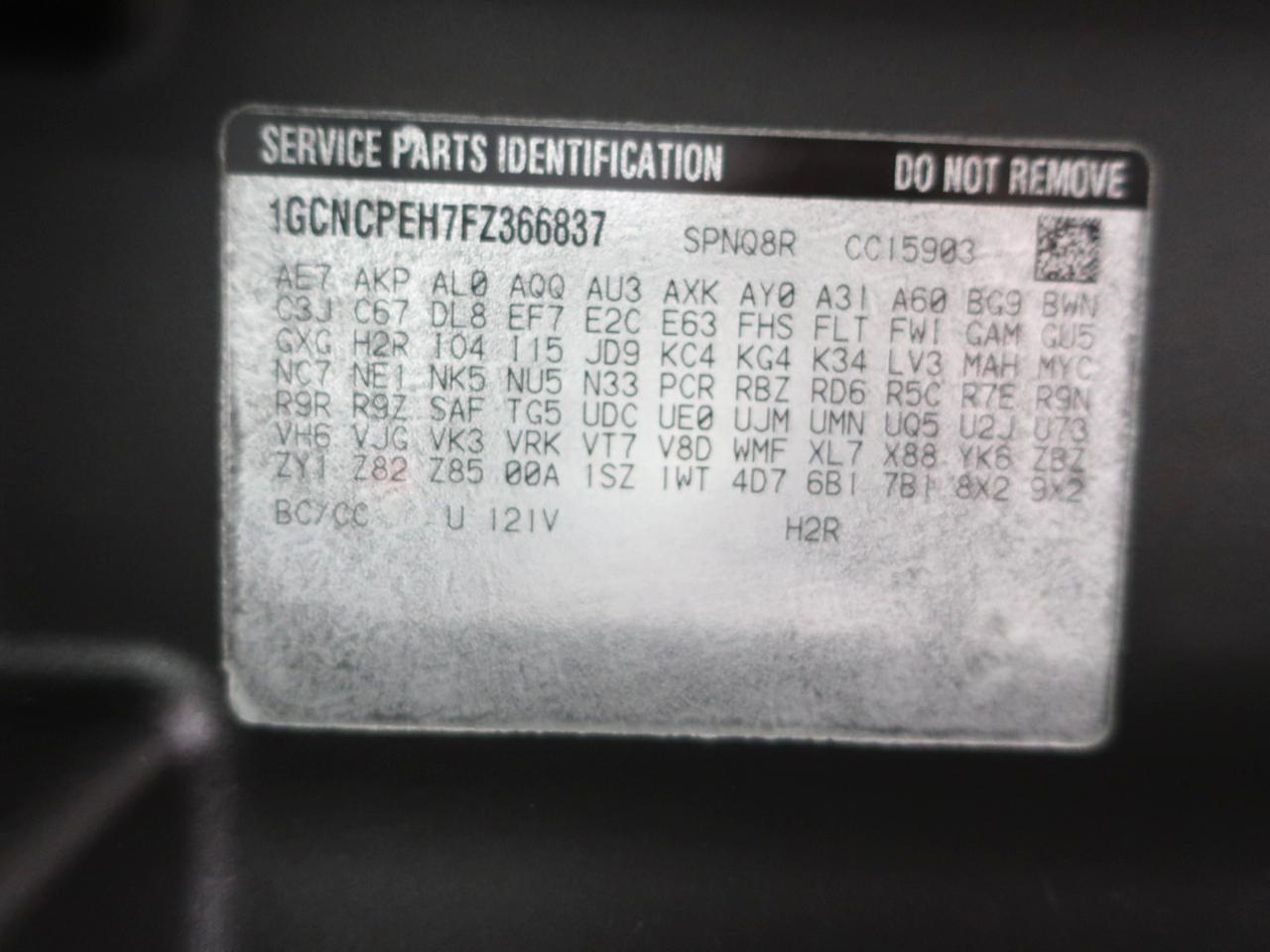 Chevrolet Silverado 1500 Work Truck Long Box 2WD 2015