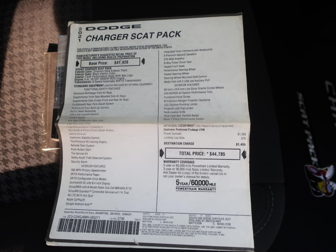 Dodge Charger Scat Pack 2021