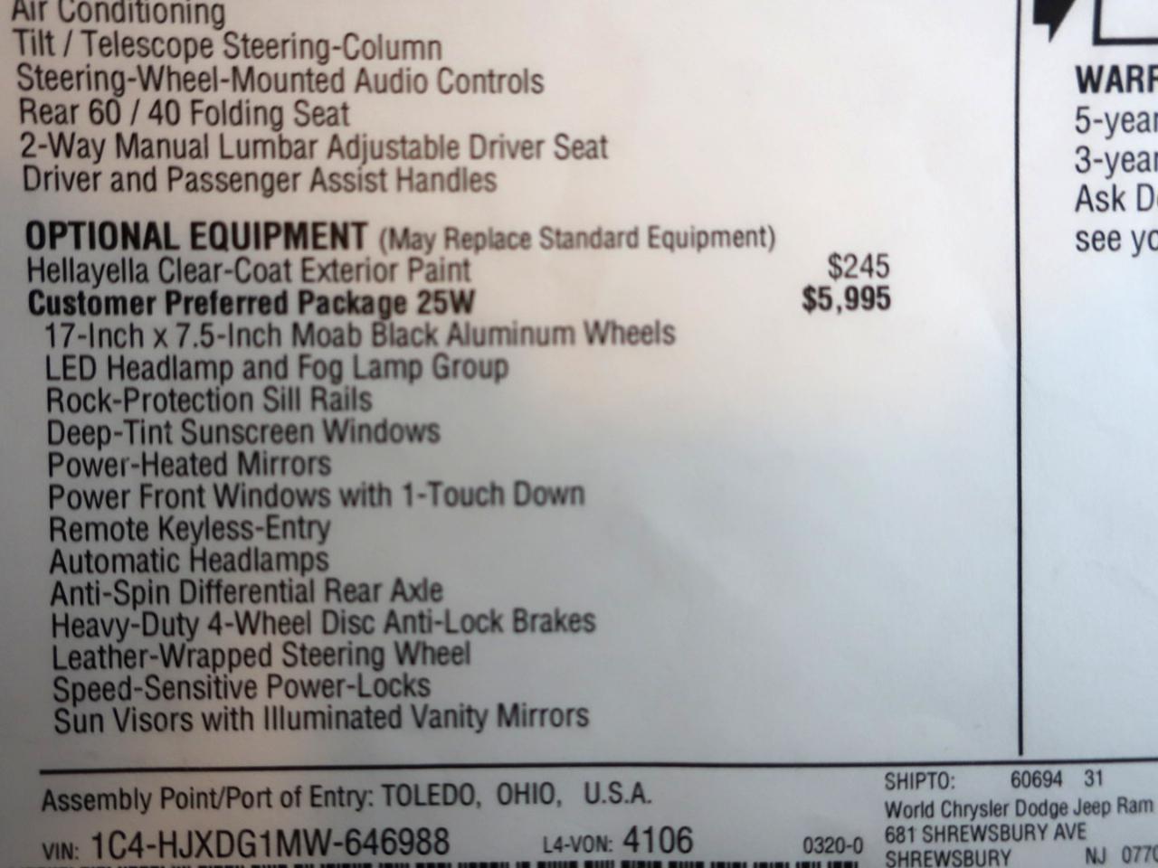 Jeep Wrangler Unlimited Willys Sport 4x4 2021