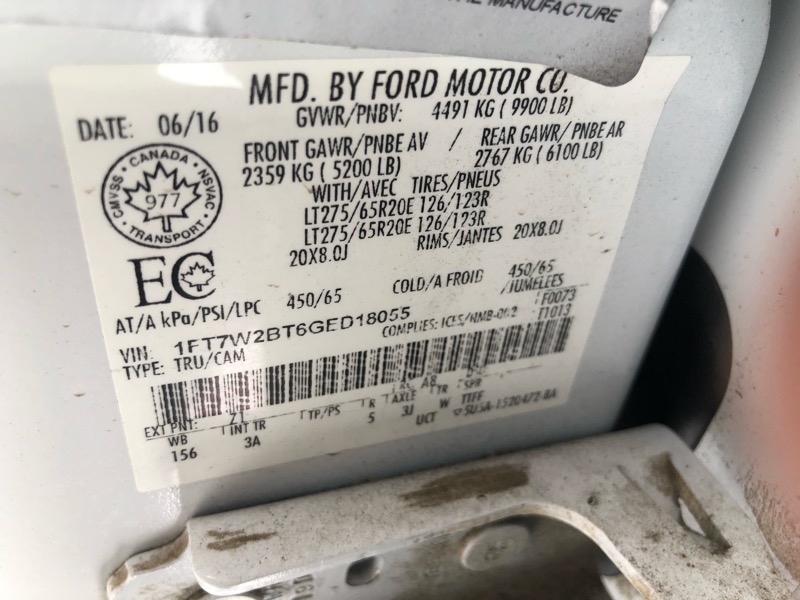 Ford F-250 SD XLT Crew Cab Long Bed 4WD 2016