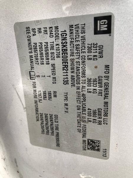 Chevrolet Tahoe LT 4WD 2014