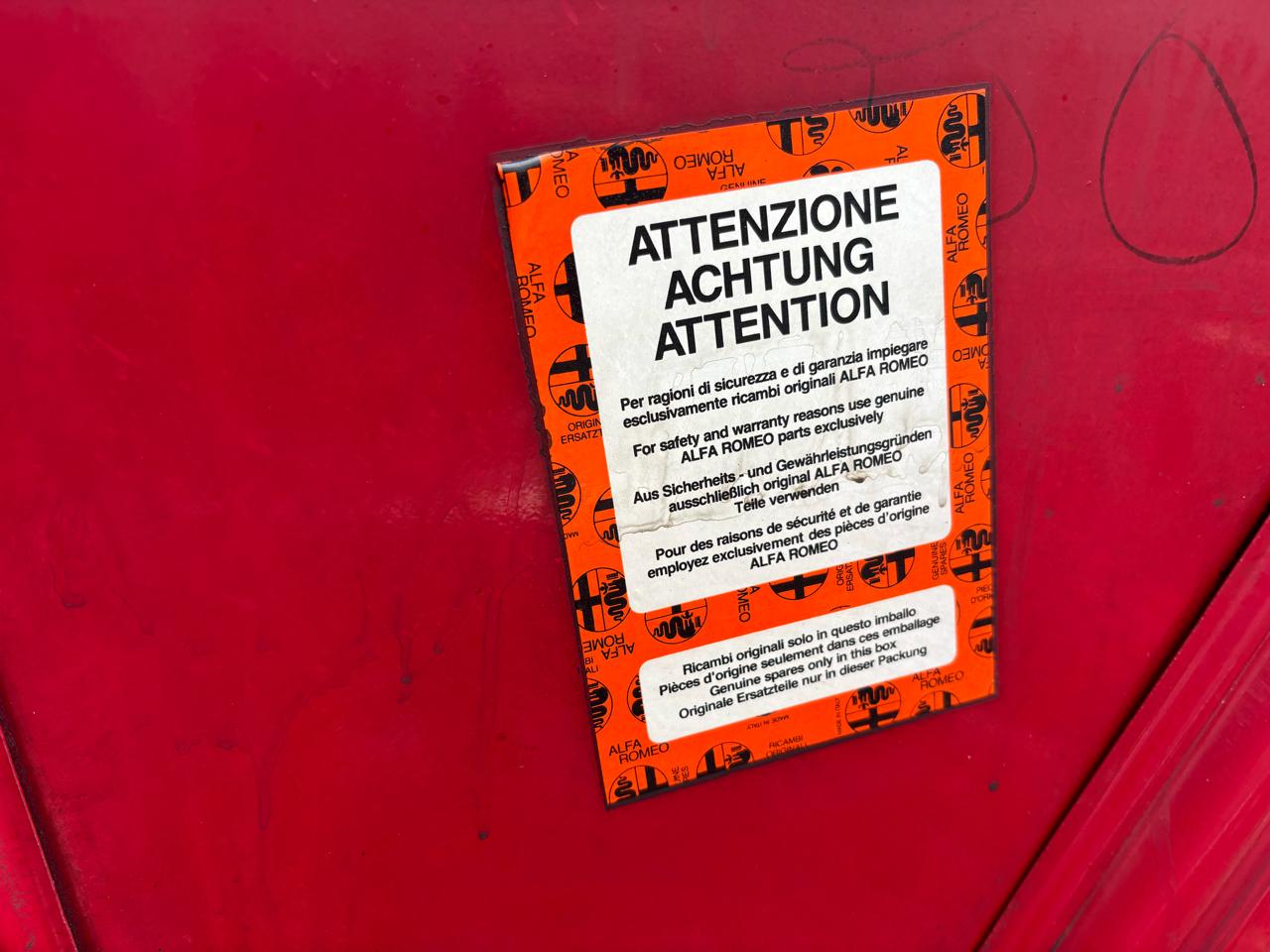 Alfa Romeo Spider Veloce convertible 1986