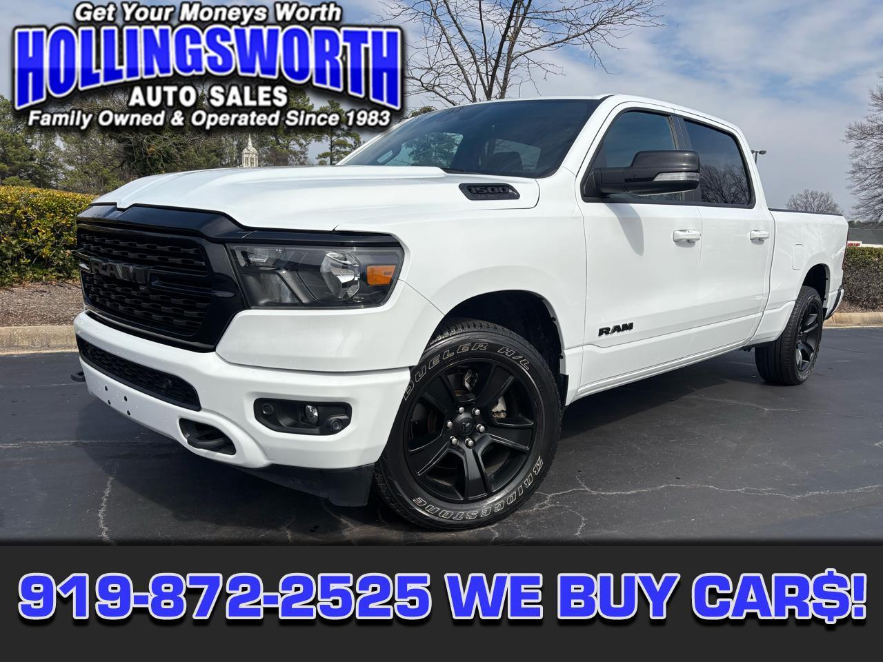 2022 RAM 1500 Big Horn 4x4 Crew Cab 6'4" Box