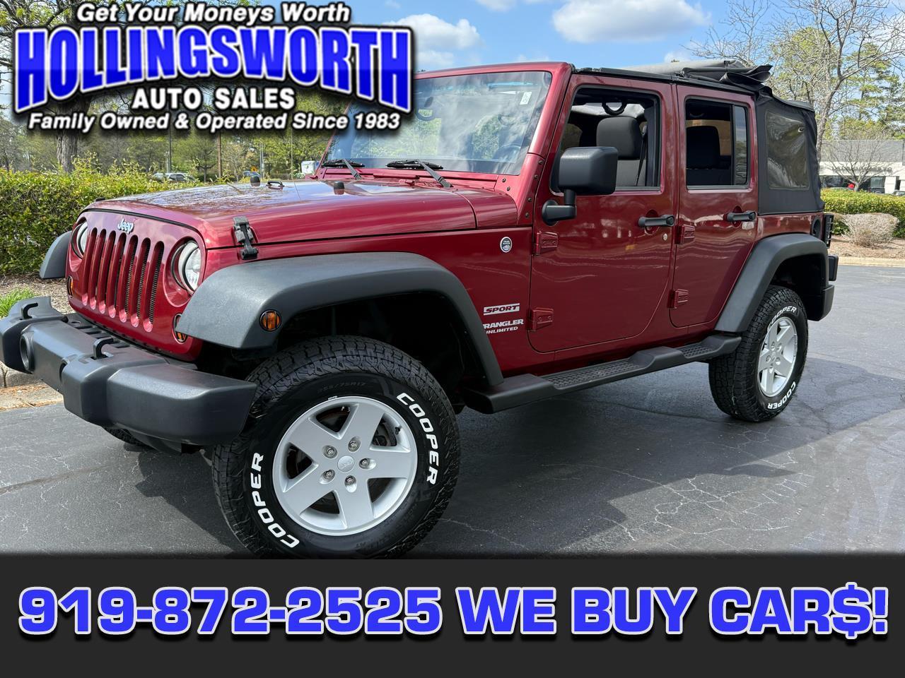Jeep Wrangler Unlimited 4WD 4dr Sport 2012