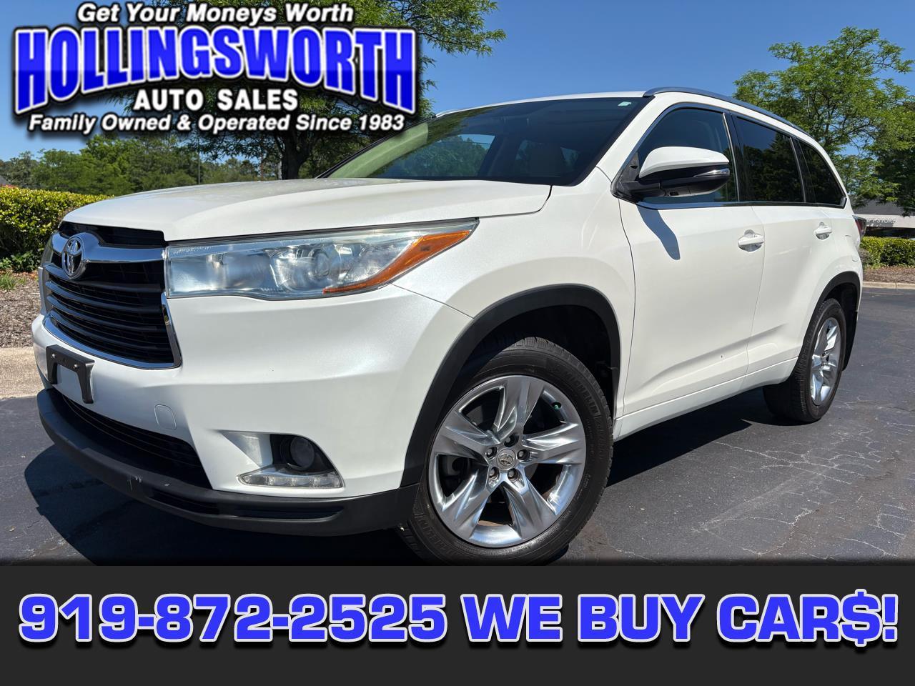 Toyota Highlander Limited V6 AWD (Natl) 2015