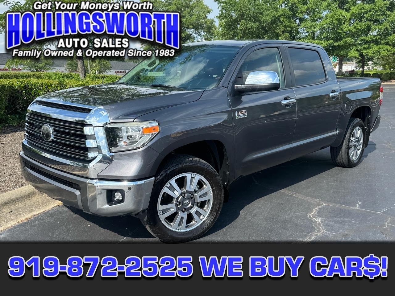 Toyota Tundra 4WD 1794 Edition CrewMax 5.5' Bed 5.7L FFV (Natl) 2018