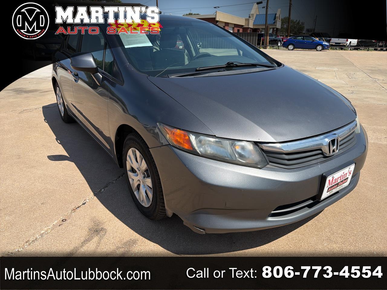 2012 Honda Civic Sdn 4dr Auto LX