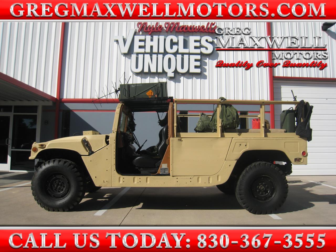 Used 1987 AM General Humvee 2 Door Truck with composite Armor for Sale