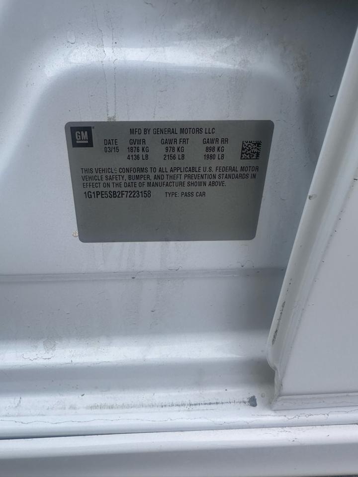 Chevrolet Cruze 4dr Sdn Auto 2LT 2015