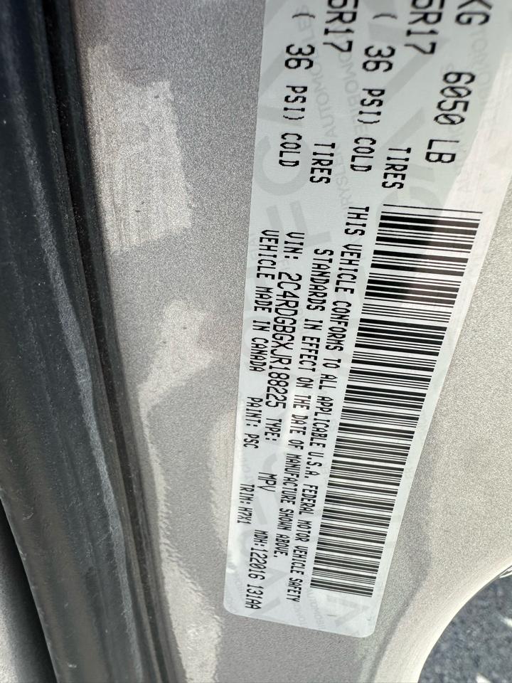 Dodge Grand Caravan SE Wagon 2018