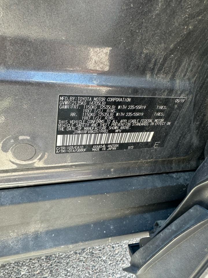 Toyota RAV4 Limited AWD (Natl) 2019