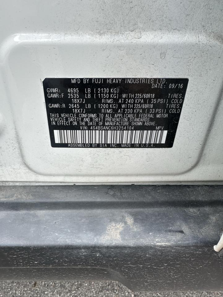 Subaru Outback 2.5i Limited 2017