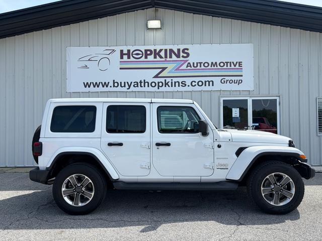 White 2021 Jeep Wrangler Unlimited Sahara 4WD SUV / Crossover Four-Wheel Drive Automatic