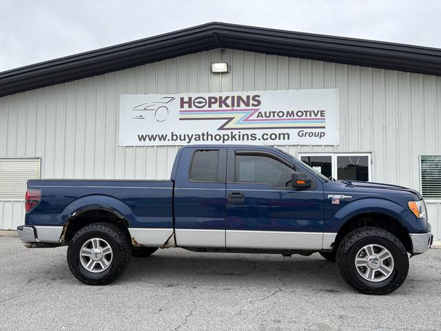 Blue 2010 Ford F-150 XL SuperCab 4WD Pickup Truck Four-Wheel Drive Automatic