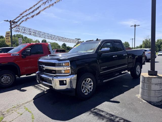 Black 2017 Chevrolet Silverado 2500HD LTZ Double Cab 4WD Pickup Truck Four-Wheel Drive 6-Speed Automatic