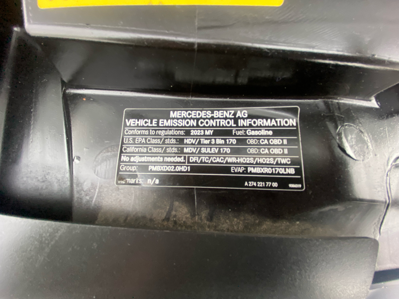 Mercedes-Benz Sprinter Cargo Van 2500 High Roof I4 Gas 170" RWD 2023