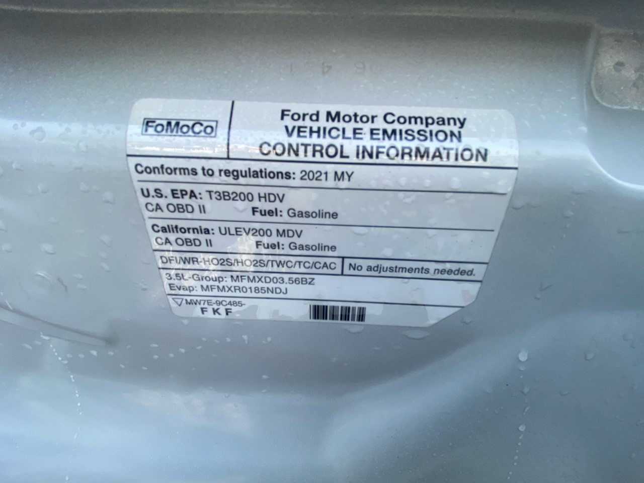 Ford Transit Cargo Van T-250 148" Hi Rf 9070 GVWR RWD 2021