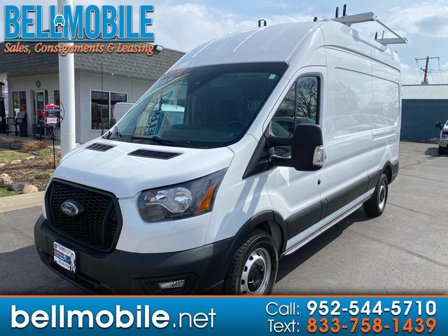 White 2023 Ford Transit Cargo 250 High Roof LB RWD Van Rear-Wheel Drive Automatic