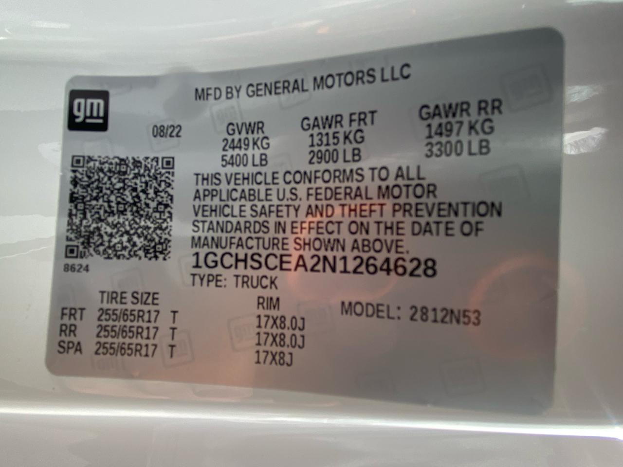 Chevrolet Colorado 2WD Ext Cab 128" LT 2022