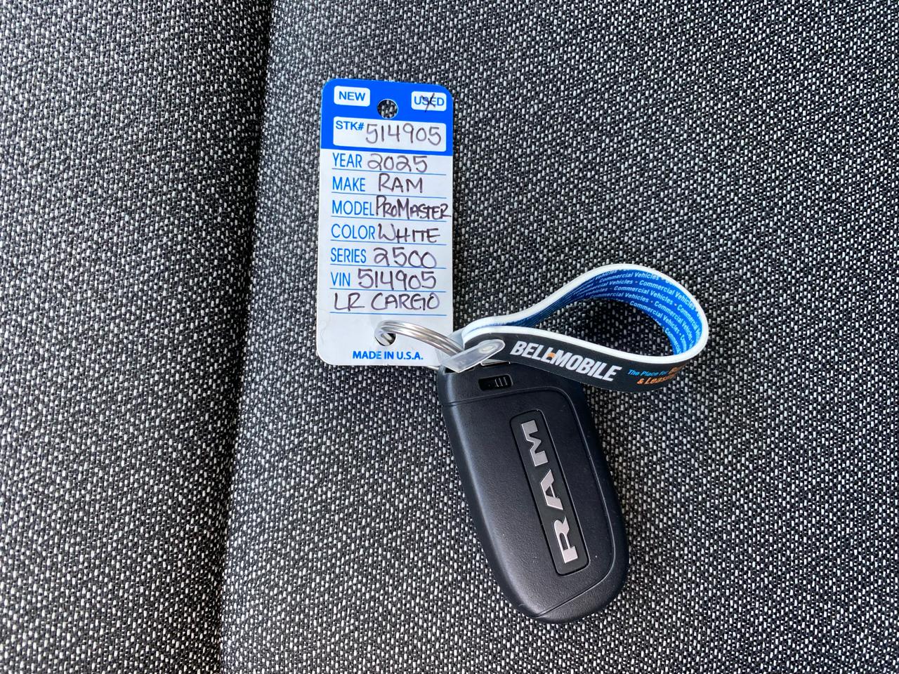 RAM ProMaster Cargo Van Tradesman 2500 Low Roof 136" WB w/Pass Seat 2025