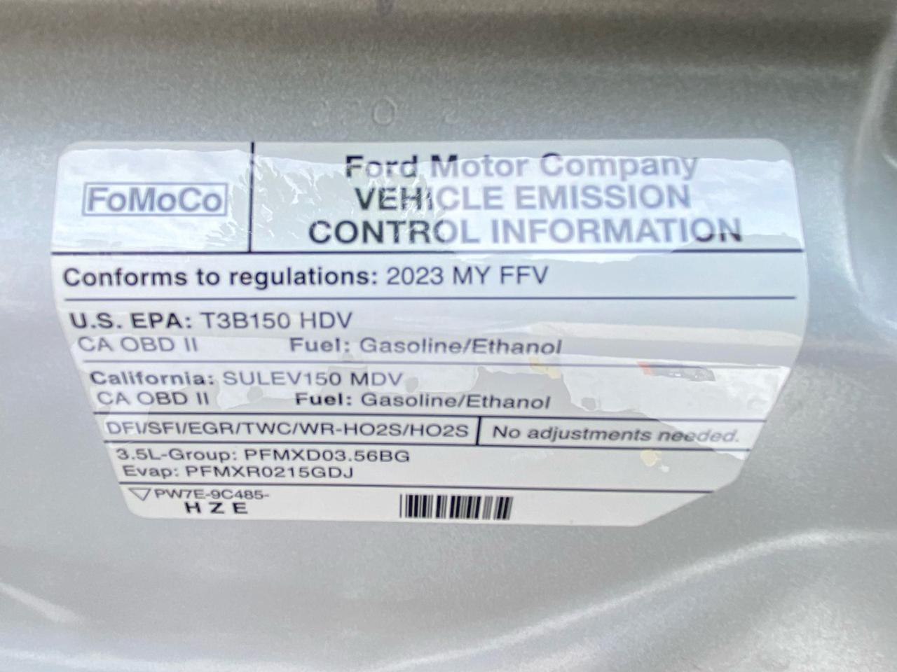 Ford Transit Cargo Van T-250 148" EL Hi Rf 9070 GVWR RWD 2023