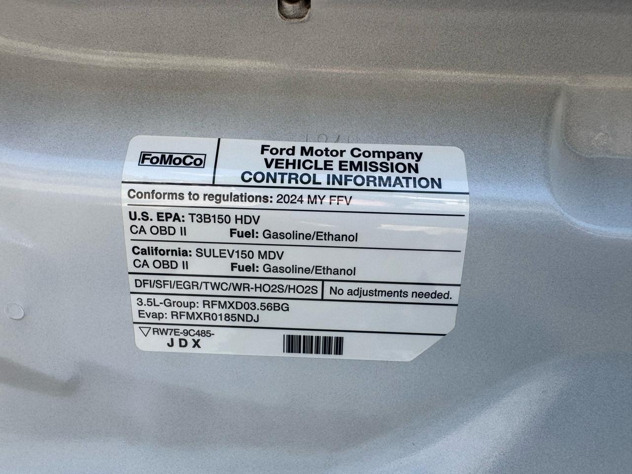 Ford Transit Cargo Van T-250 130" Low Rf 9070 GVWR RWD 2024